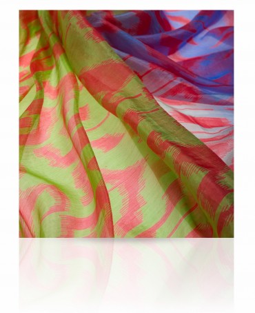 Палантин Женский S-IKKAT/BEIGE.BLUE